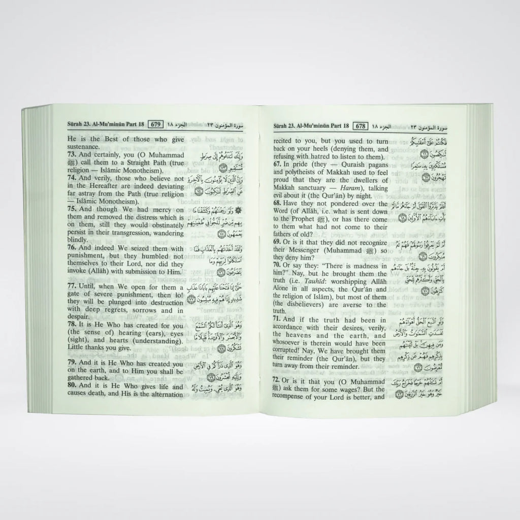 The Noble Quran Soft Cover – Arabic-English Translation